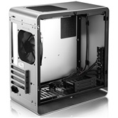 Корпус JONSBO UMX3W Silver без БП, боковая панель из закаленного стекла, mini-ITX, micro-ATX, серебристый