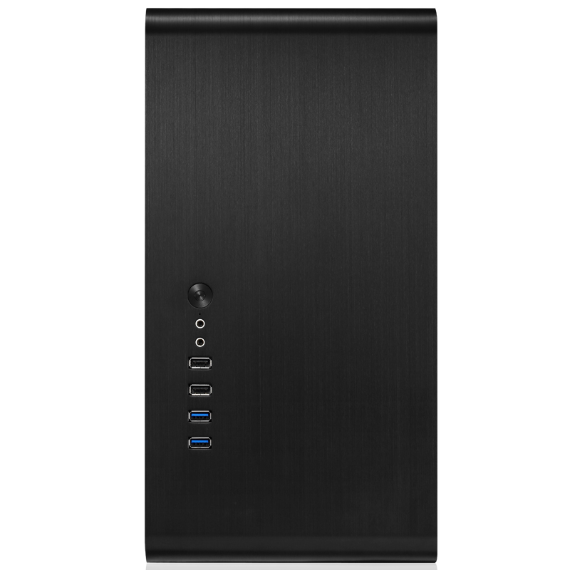 Корпус JONSBO UMX3W Black без БП, боковая панель из закаленного стекла, mini-ITX, micro-ATX, черный