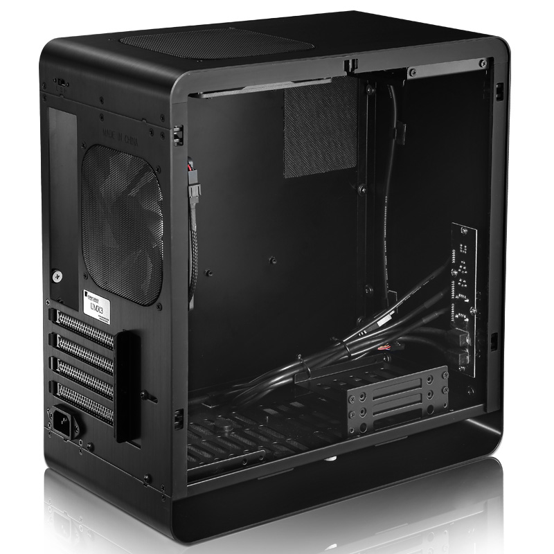 Корпус JONSBO UMX3W Black без БП, боковая панель из закаленного стекла, mini-ITX, micro-ATX, черный