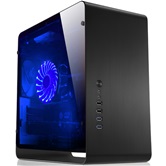 Корпус JONSBO UMX3W Black без БП, боковая панель из закаленного стекла, mini-ITX, micro-ATX, черный