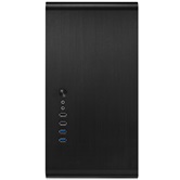 Корпус JONSBO UMX3W Black без БП, боковая панель из закаленного стекла, mini-ITX, micro-ATX, черный