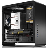 Корпус JONSBO UMX3W Black без БП, боковая панель из закаленного стекла, mini-ITX, micro-ATX, черный