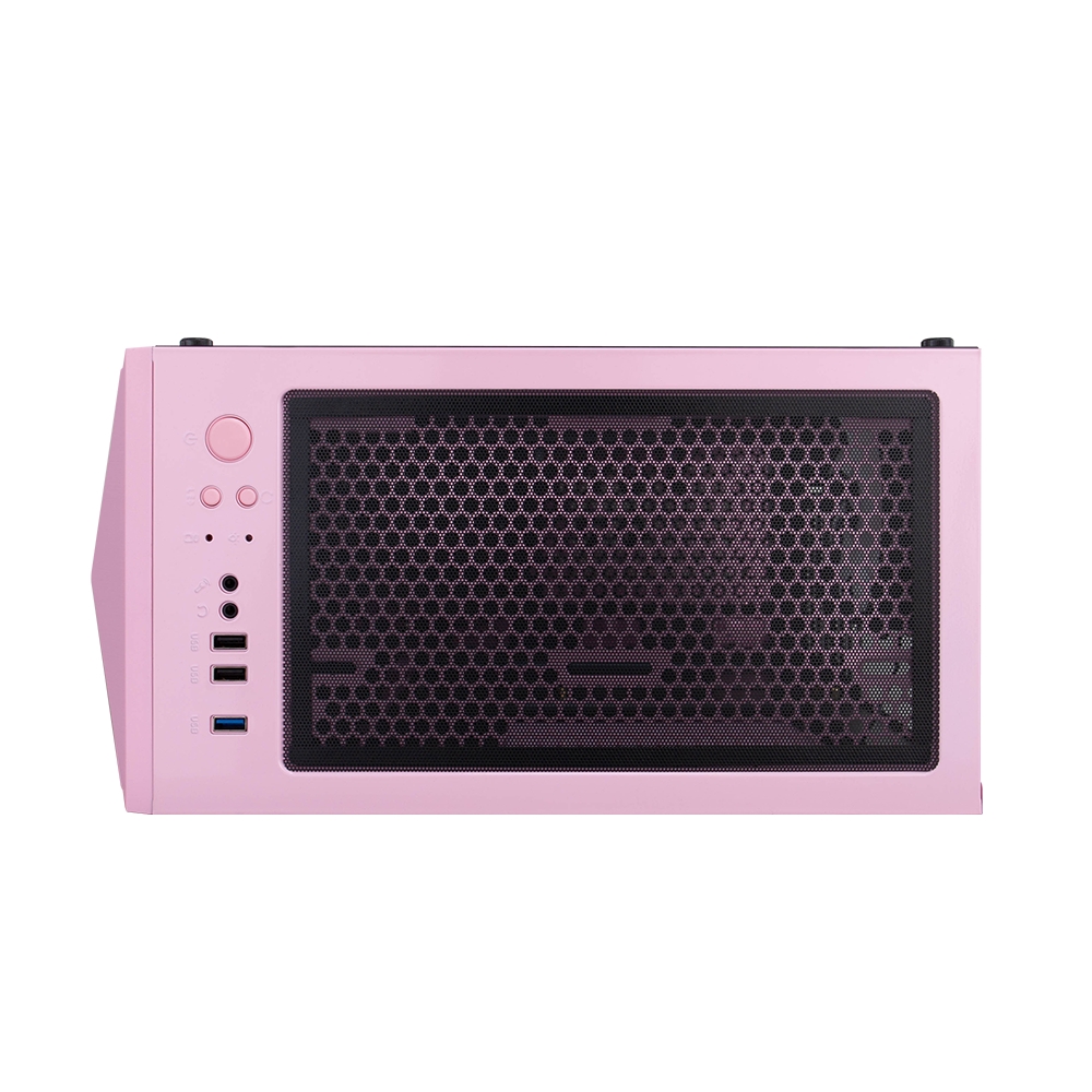 Корпус 1STPLAYER DK-3 PINK / ATX, tempered glass / 3x 120mm LED fans inc. / DK-3-PK-3G6