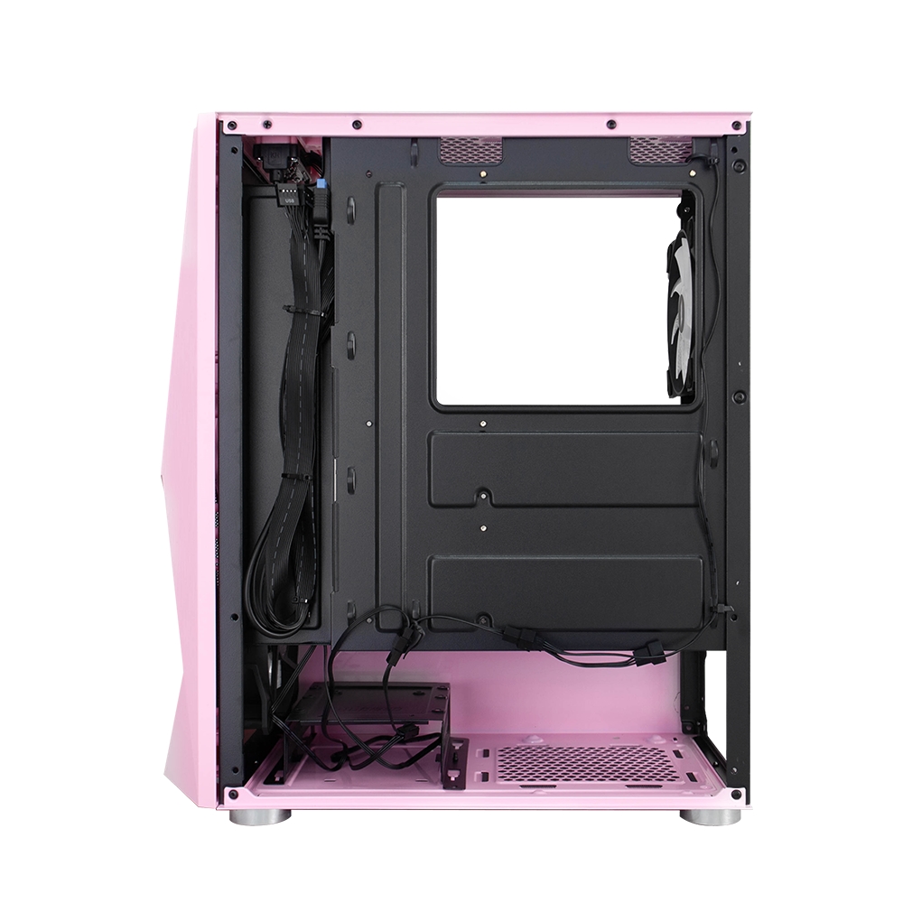 Корпус 1STPLAYER DK-3 PINK / ATX, tempered glass / 3x 120mm LED fans inc. / DK-3-PK-3G6