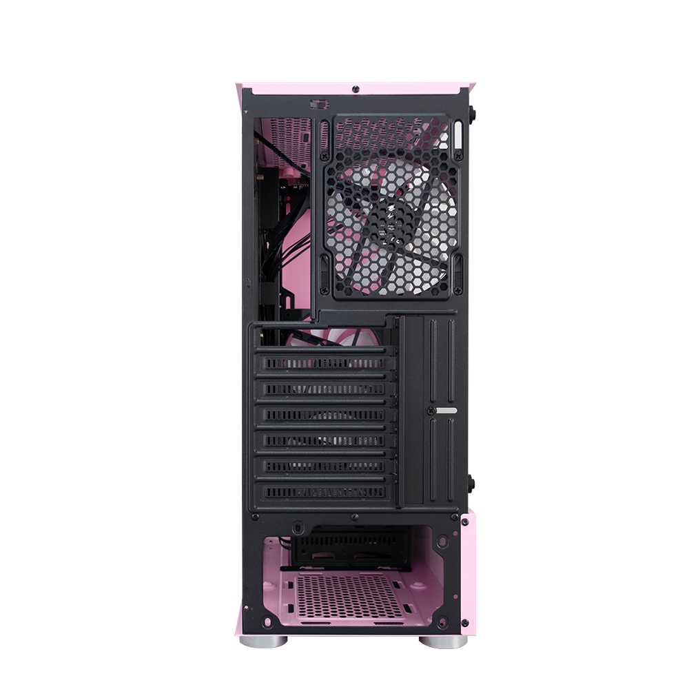 Корпус 1STPLAYER DK-3 PINK / ATX, tempered glass / 3x 120mm LED fans inc. / DK-3-PK-3G6