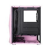 Корпус 1STPLAYER DK-3 PINK / ATX, tempered glass / 3x 120mm LED fans inc. / DK-3-PK-3G6