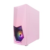 Корпус 1STPLAYER DK-3 PINK / ATX, tempered glass / 3x 120mm LED fans inc. / DK-3-PK-3G6