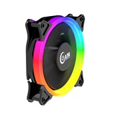 Вентилятор Powercase (PF1-3+4) 5 color LED 120x120x25мм (100шт./кор, 3pin + Molex, 1150±10% об/мин) Bulk