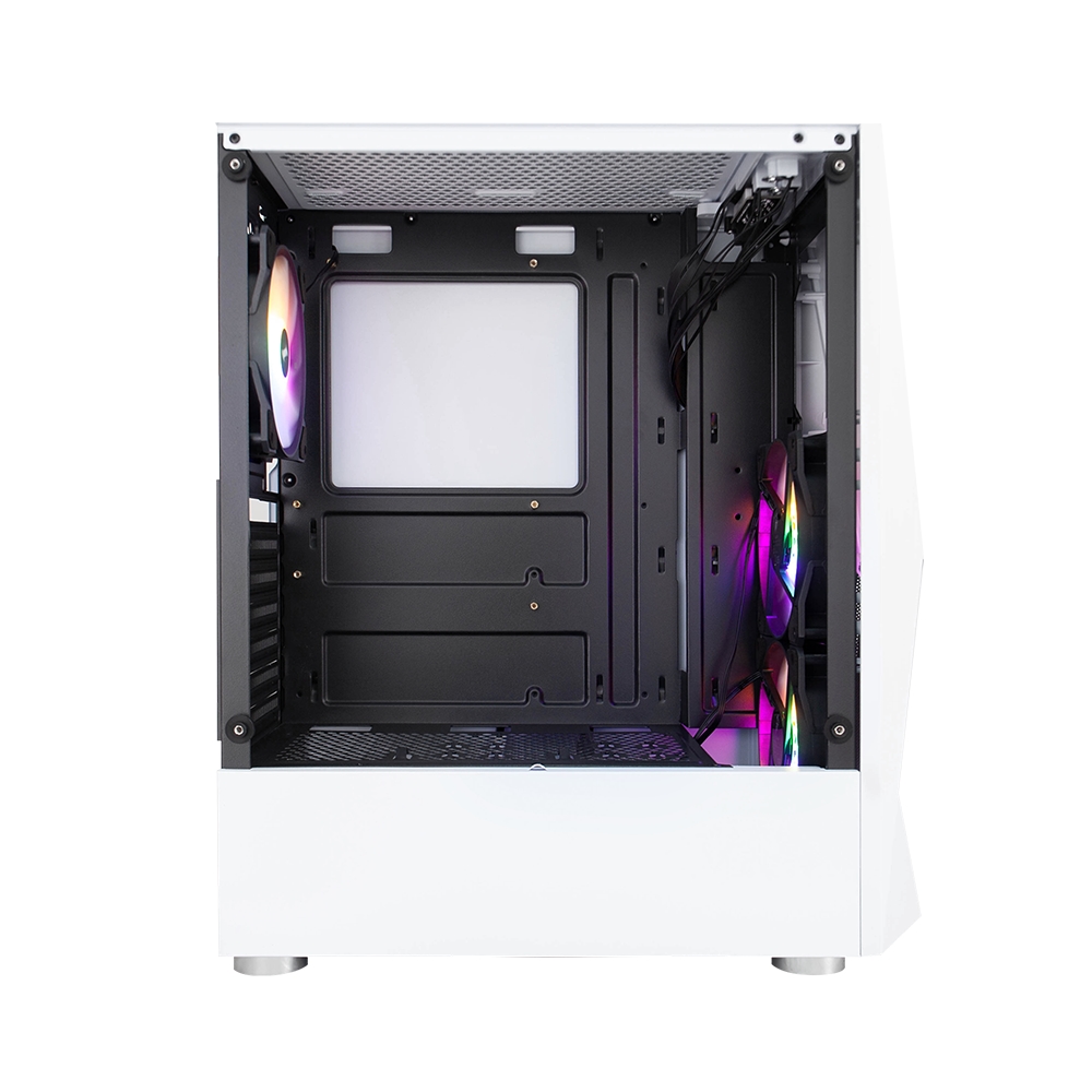 Корпус 1STPLAYER DK-3 WHITE / ATX, tempered glass / 3x 120mm LED fans inc. / DK-3-WH-3G6