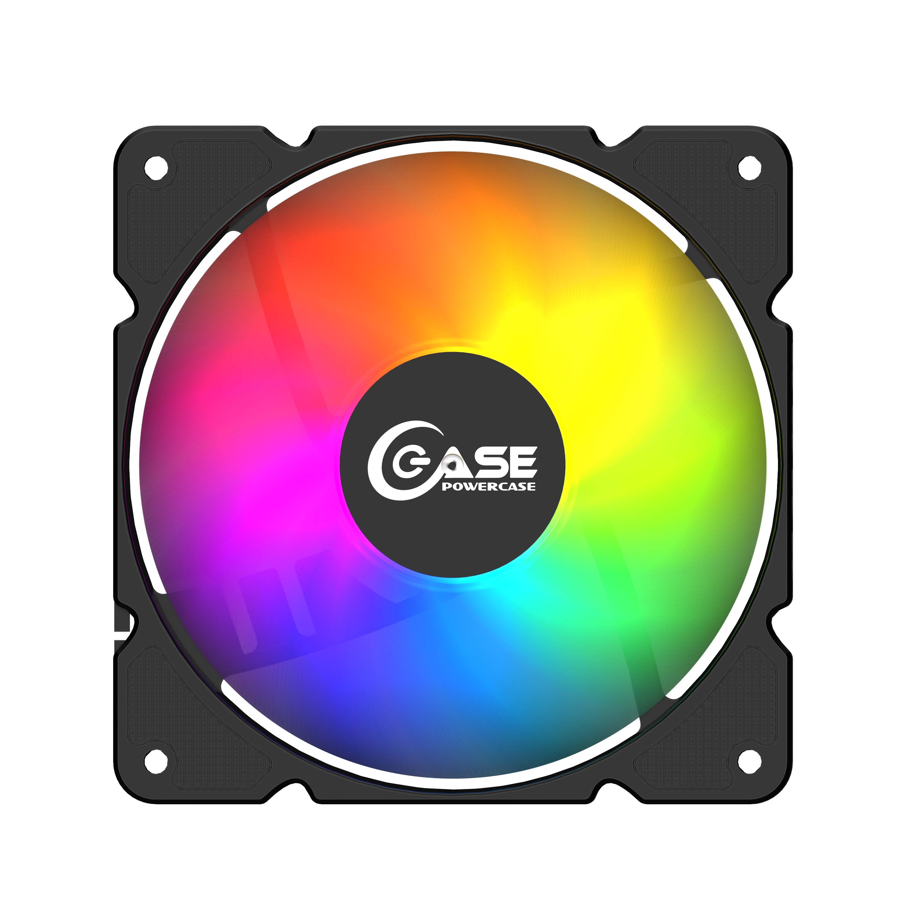Вентилятор Powercase (M3LED) 5 color LED 120x120x25мм (100шт./кор, 3pin + Molex, 1150±10% об/мин) Bulk