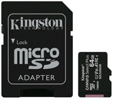 Карта памяти MicroSDXC 64GB  Kingston Class 10 UHS-I U1 Canvas Select Plus + адаптер  [SDCS2/64GB]