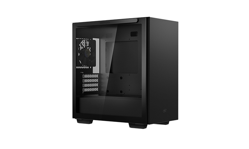 Корпус Deepcool MACUBE 110 BK без БП, боковое окно (закаленное стекло), черный, mATX