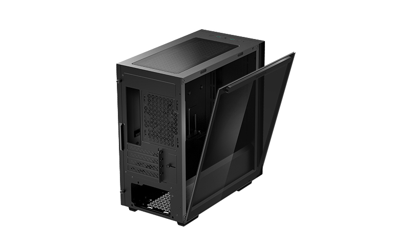 Корпус Deepcool MACUBE 110 BK без БП, боковое окно (закаленное стекло), черный, mATX