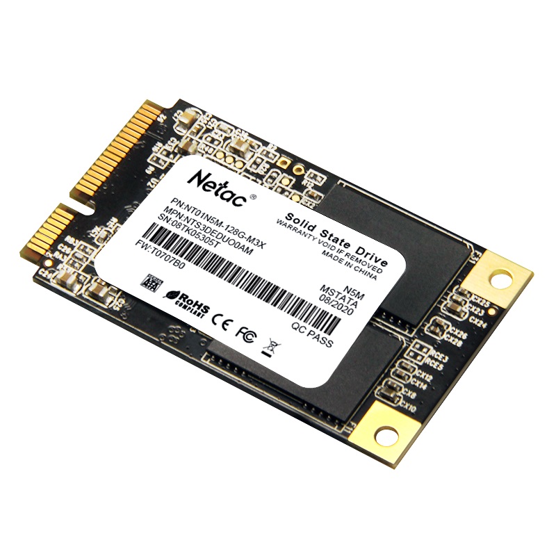 Накопитель SSD Netac mSata N5M 128GB NT01N5M-128G-M3X TLC