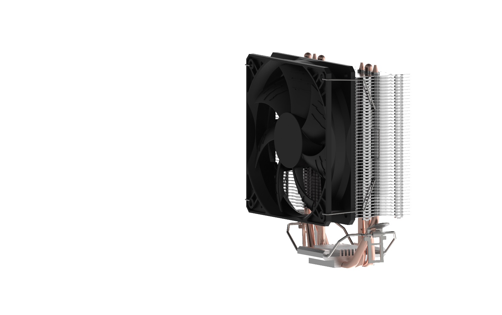 Кулер AARDWOLF SERENITY 360  S775/115X/1200/AM2/AM3/AM4 (12 шт/кор, TDP 140W, вент-р 120мм с PWM, 3 тепловых трубки 6мм, 1000-1800RPM, 16-32dBa)