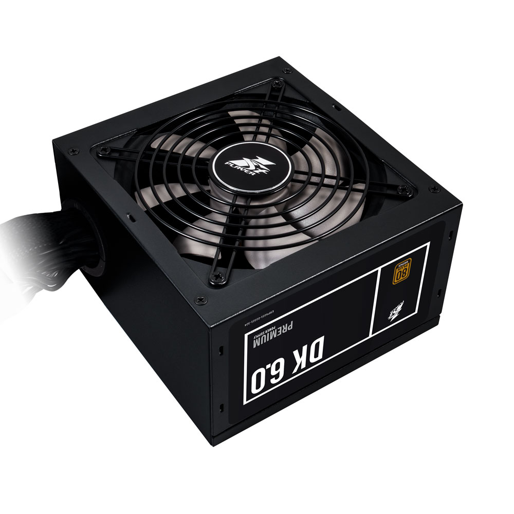 Блок питания 1STPLAYER DK PREMIUM 600W / ATX 2.4, APFC, 80 PLUS BRONZE, 120mm fan / PS-600AX