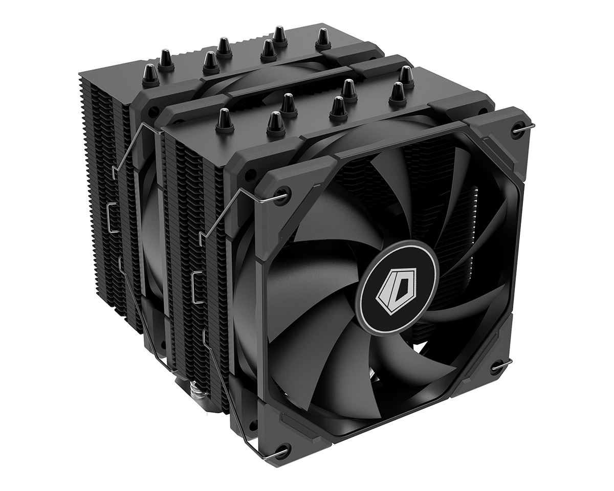 Кулер ID-COOLING SE-207-XT BLACK LGA20XX/1700/1200/115X/AM5/AM4 (8шт/кор, TDP 250W, PWM, черный, 7 тепл.трубок + медная база, 2 x FAN 120mm) RET