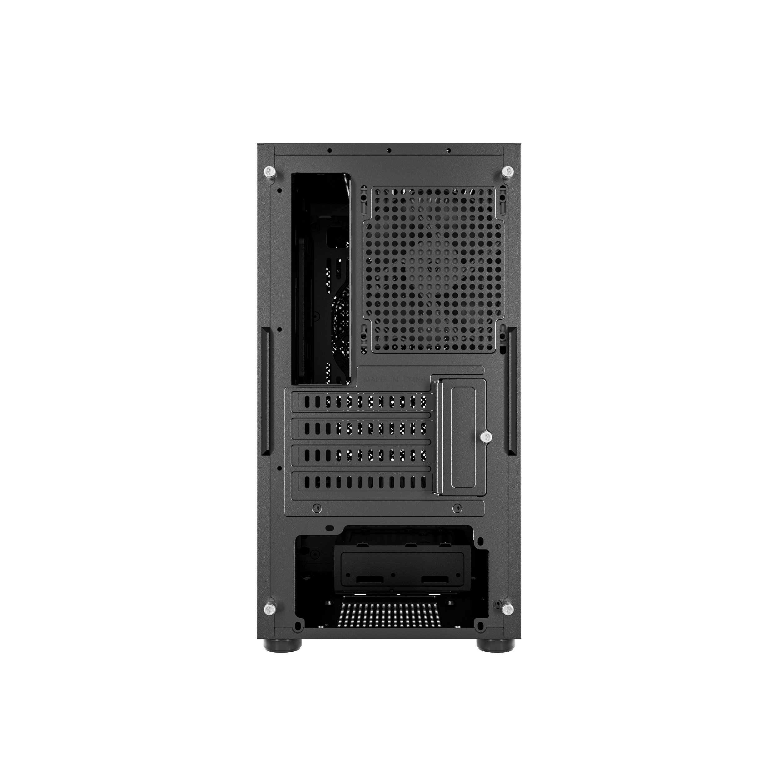 Корпус Powercase Mistral Micro Z2B SI, Non Window, Mesh, 2x 120mm fan, чёрный, mATX  (CMIMZB-F2SI)