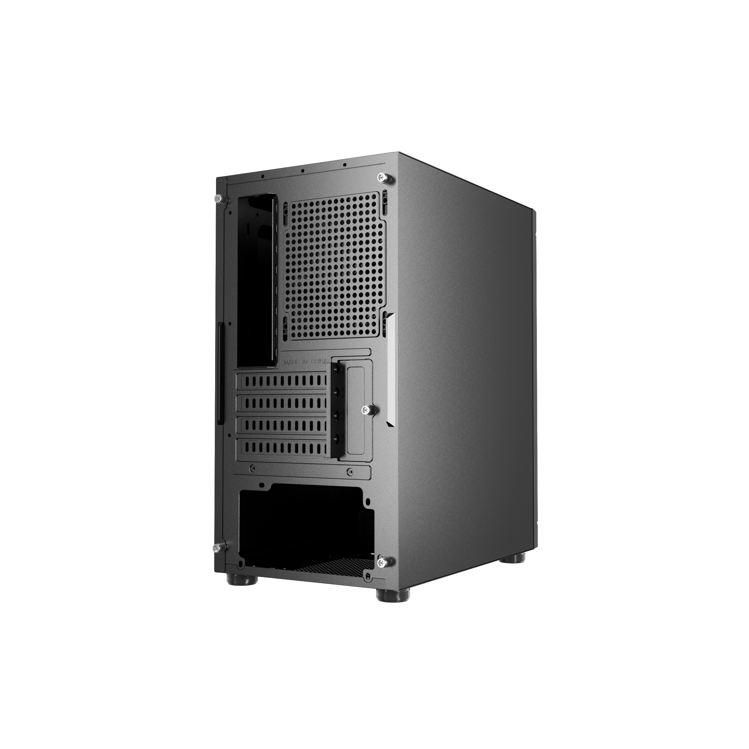 Корпус Powercase Mistral Micro Z2B SI, Non Window, Mesh, 2x 120mm fan, чёрный, mATX  (CMIMZB-F2SI)