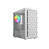 Корпус Powercase Mistral Micro T3W, Tempered Glass, Mesh, 2x 140mm + 1х 120mm 5-color fan, белый, mATX  (CMIMTW-L3)