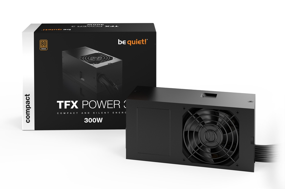 Блок питания be quiet! TFX Power 3 300W Bronze / TFX 2.52, APFC, 80 PLUS Bronze, 80mm fan / BN322