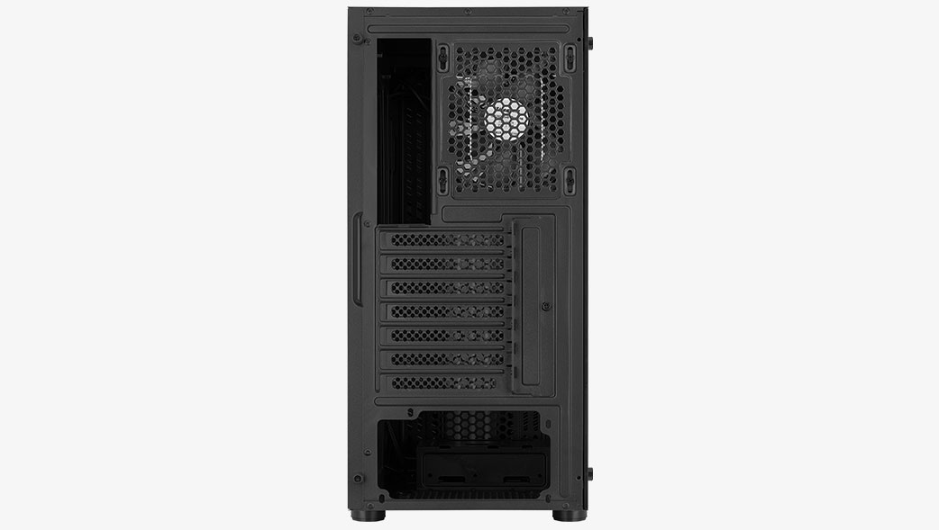 Корпус Aerocool Mecha V1 без БП, ATX, боковое окно (закаленное стекло), черный