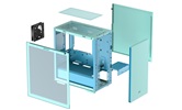Корпус Deepcool MACUBE 110 GRBL без БП, боковое окно (закаленное стекло), голубой, mATX
