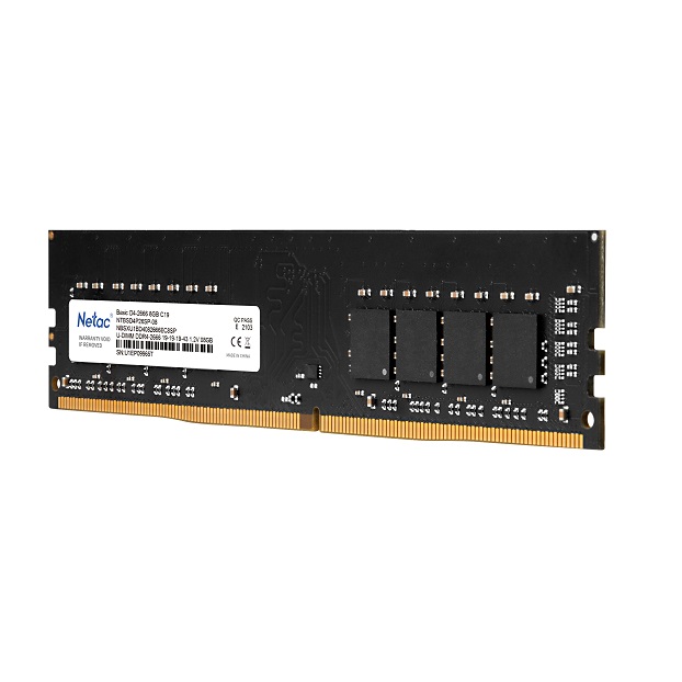 Модуль памяти DDR4 Netac Basic 8GB 2666MHz CL19 1.2V / NTBSD4P26SP-08