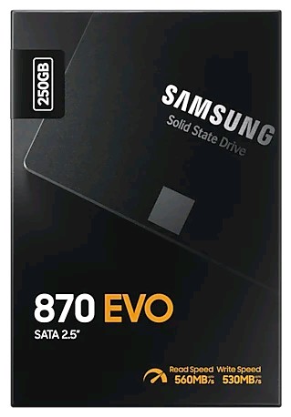 Накопитель Samsung 870 EVO 2.5" SATA-III 250GB <MZ-77E250BW> 7mm V-NAND