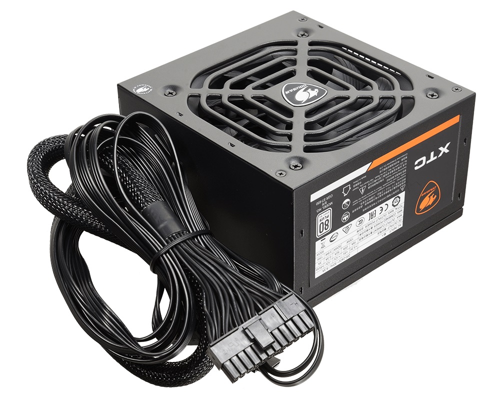 Блок питания Cougar XTC 650 (ATX v2.31, 650W, Active PFC, 120mm Fan, Power cord, 80 Plus, Japanese standby capacitors) [XTC650] BULK