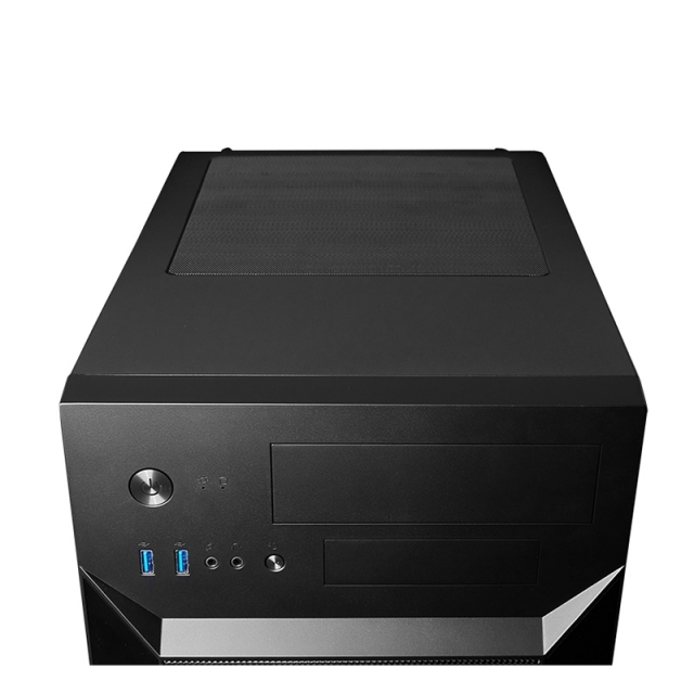 Корпус CHIEFTEC CUBE CI-02B-OP без БП, черный, mATX