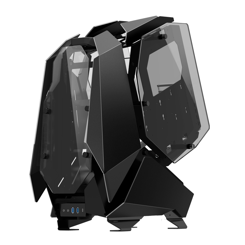 Корпус JONSBO MOD5 Black без БП, боковые панели из закаленного стекла, mini-ITX, micro-ATX, ATX, черный