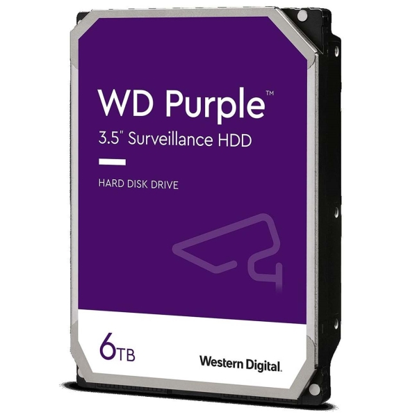 Жесткий диск 6Tb Western Digital WD62PURZ (SATA 6Gb/s, 5400 rpm, 128MB) Caviar Purple