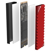 Радиатор для SSD M.2 2280 JONSBO M.2-3 Red (красный)