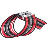 Комплект кабелей-удлинителей для БП 1STPLAYER BRG-001 / 1x24-pin ATX, 1xP8(4+4)pin EPS, 2xP8(6+2)pin PCI-E, 2xP6-pin PCI-E / premium nylon / 350mm / BLACK & RED & GRAY