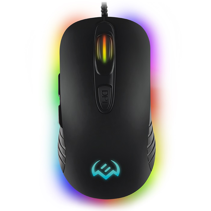 Мышь SVEN RX-G820 / USB / WIRED / 200-4800DPI/ RGB подсветка/ кнопки 6+1/ OPTICAL / BLACK