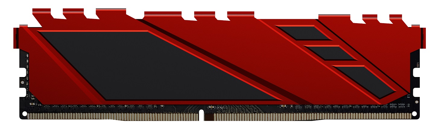 Модуль памяти DDR4 Netac Shadow 8GB 3200MHz CL16 1.35V / NTSDD4P32SP-08R / Red / with radiator