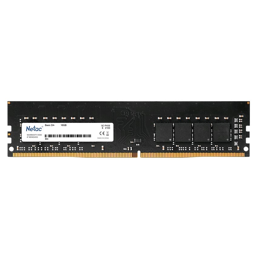 Модуль памяти DDR4 Netac Basic 16GB 3200MHz CL16 1.35V / NTBSD4P32SP-16