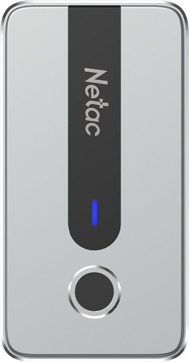 Внешний накопитель SSD Netac Z11 1Tb USB 3.2 Gen 2 Type-C NT01Z11-001T-32SL (отпечаток пальца)
