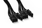 Кабель питания be quiet! PCI-E POWER CABLE CP-6620 / 2x PCIe 6+2-pin, 600mm / BC071
