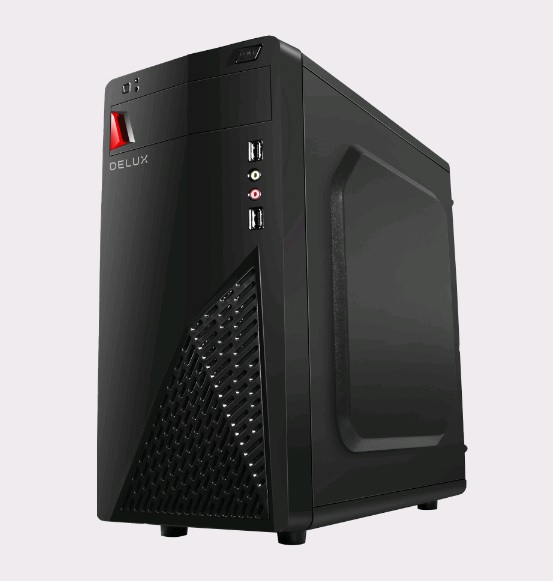 Корпус DELUX DW303 (mATX, без БП) черный