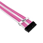 Комплект кабелей-удлинителей для БП 1STPLAYER PKW-001 / 1x24-pin ATX, 1xP8(4+4)pin EPS, 2xP8(6+2)pin PCI-E, 2xP6-pin PCI-E / premium nylon / 350mm / PINK & WHITE