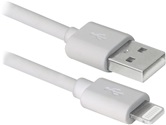 Кабель Defender USB2.0 AM-Lightning  ACH01-03BH белый, 1м  (87479)