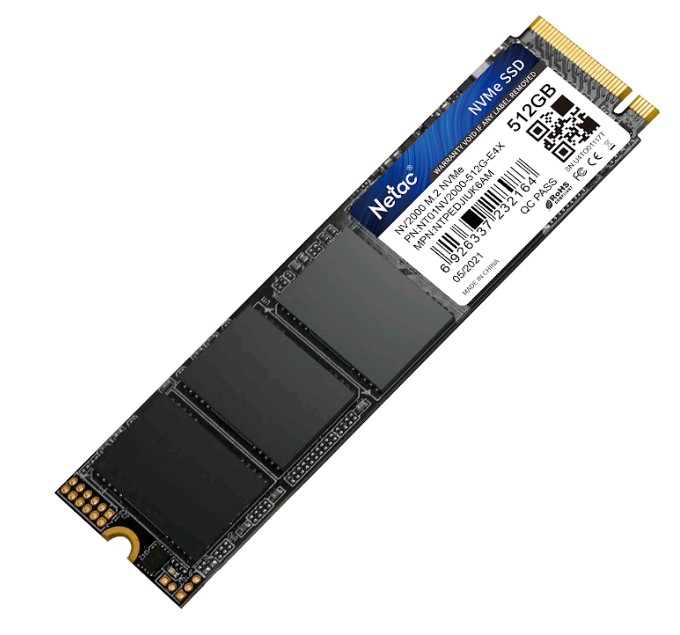 Накопитель SSD Netac M.2 2280 NV2000 NVMe PCIe 512GB NT01NV2000-512-E4X