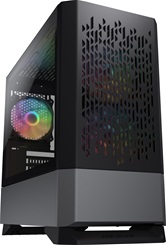 Корпус Cougar MG140 Air RGB Black, 3х120мм ARGB Fan, ARGB Fan Hub, без БП, черный, mATX