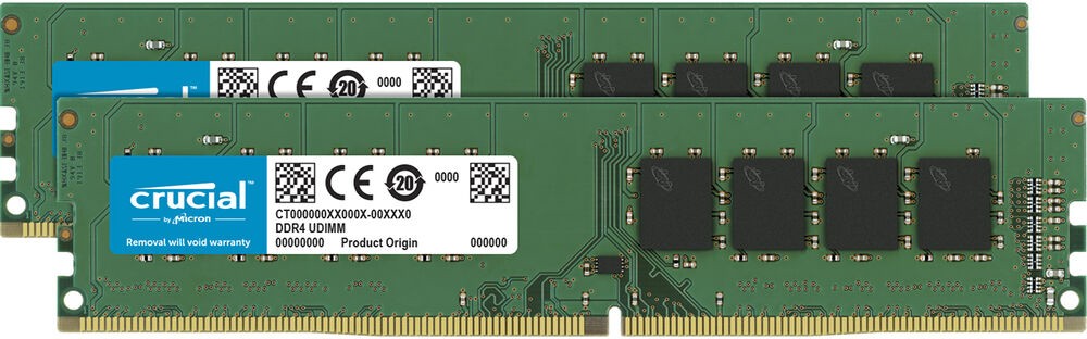 Модуль памяти DDR4 Crucial 32Gb KIT (16GbX2) 3200MHz CL22 [CT2K16G4DFRA32A]