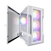 Корпус 1STPLAYER TRILOBITE T3 White / mATX, TG / 4x 120mm LED fans inc. / T3-WH-4F1-W