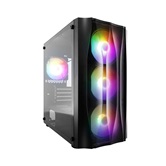 Корпус 1STPLAYER FIREBASE X3-M Black / mATX / 4x120mm FRGB fans / X3-M-BK-4F1