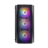 Корпус 1STPLAYER FIREBASE X3-M Black / mATX, TG / 4x120mm LED fans inc. / X3-M-BK-4F1