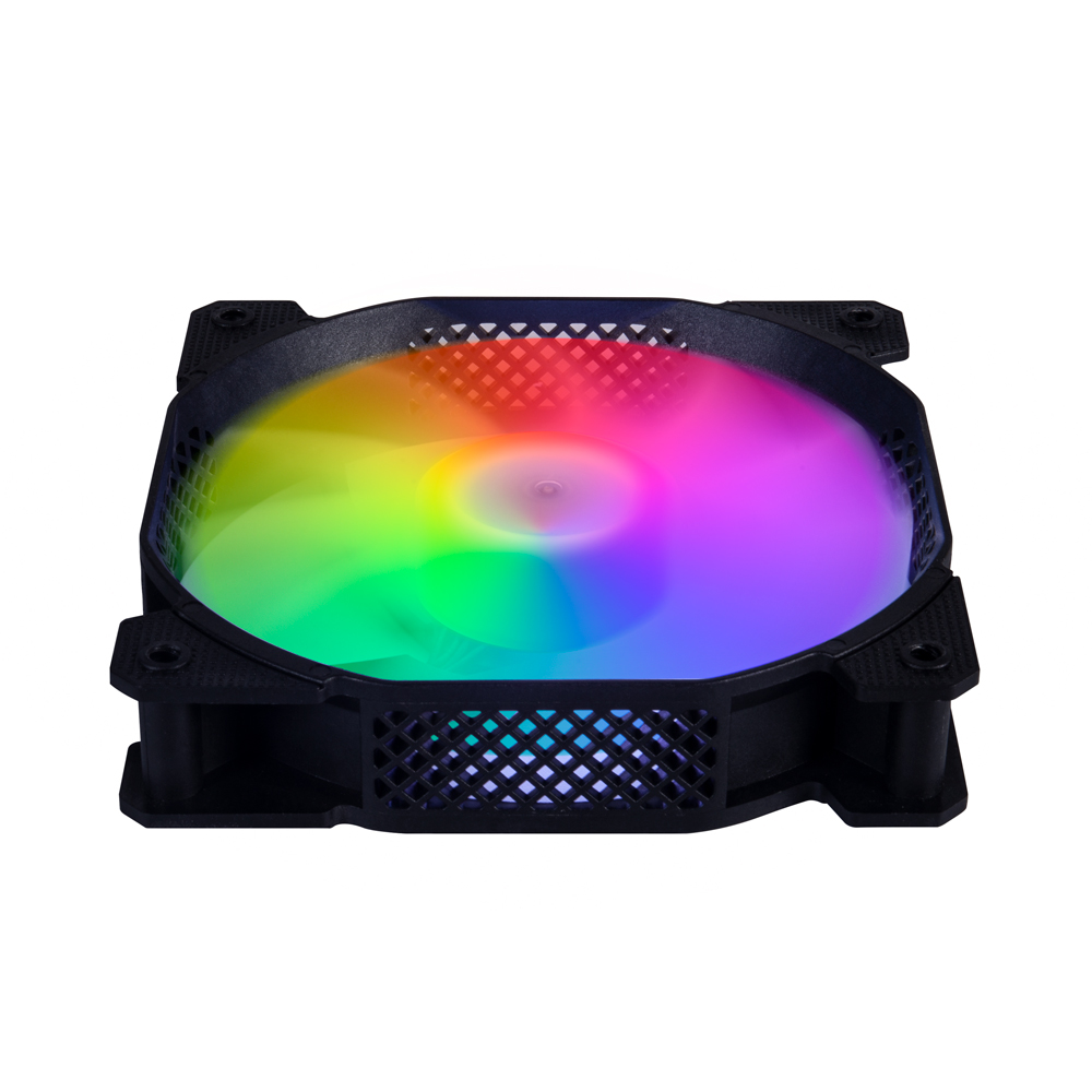 Вентилятор 1STPLAYER F1 Black / 120mm, LED 5-color, 1000rpm, 3pin / F1-BK / Bulk